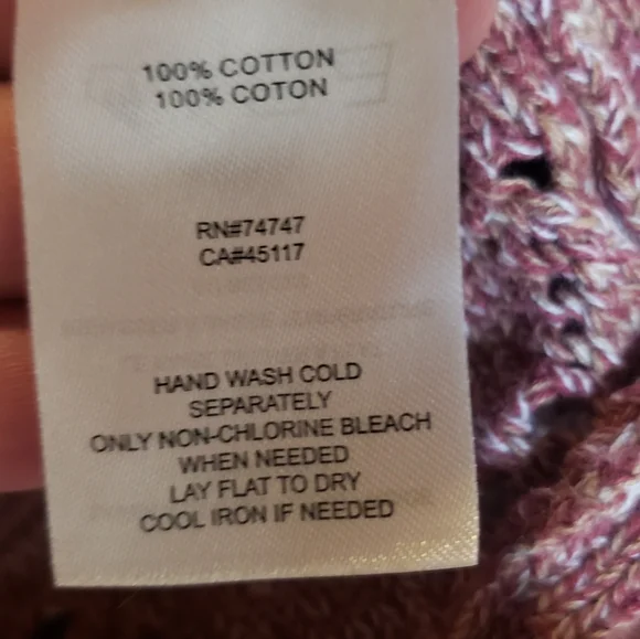 Natural Reflections,knitted Sweater Cardigan,cotton, openfront,long Sleeve,XXL, - Picture 3 of 5